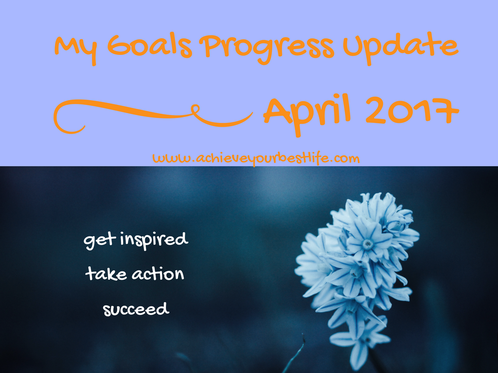 personal goals progress april