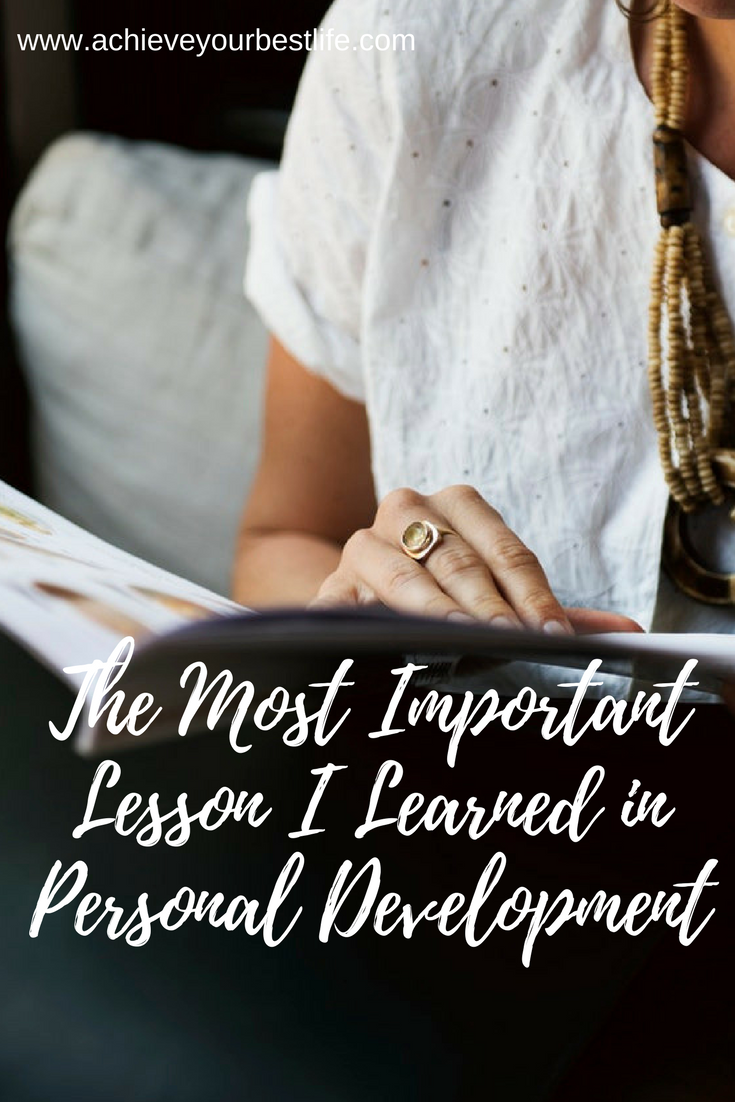 lessons learned in personal development