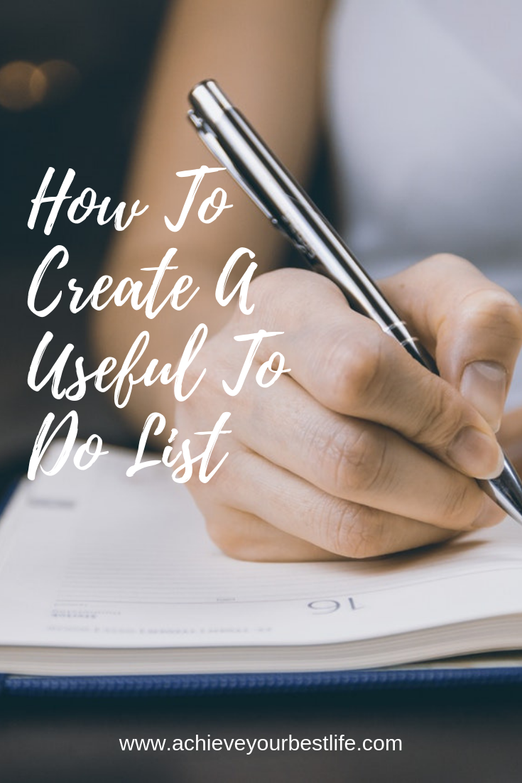 how to create a useful to do list